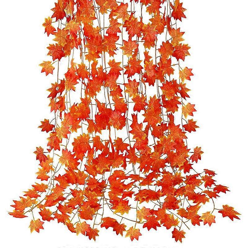 12 Pack Fall Leaf Garland, Hanging Vines Garland