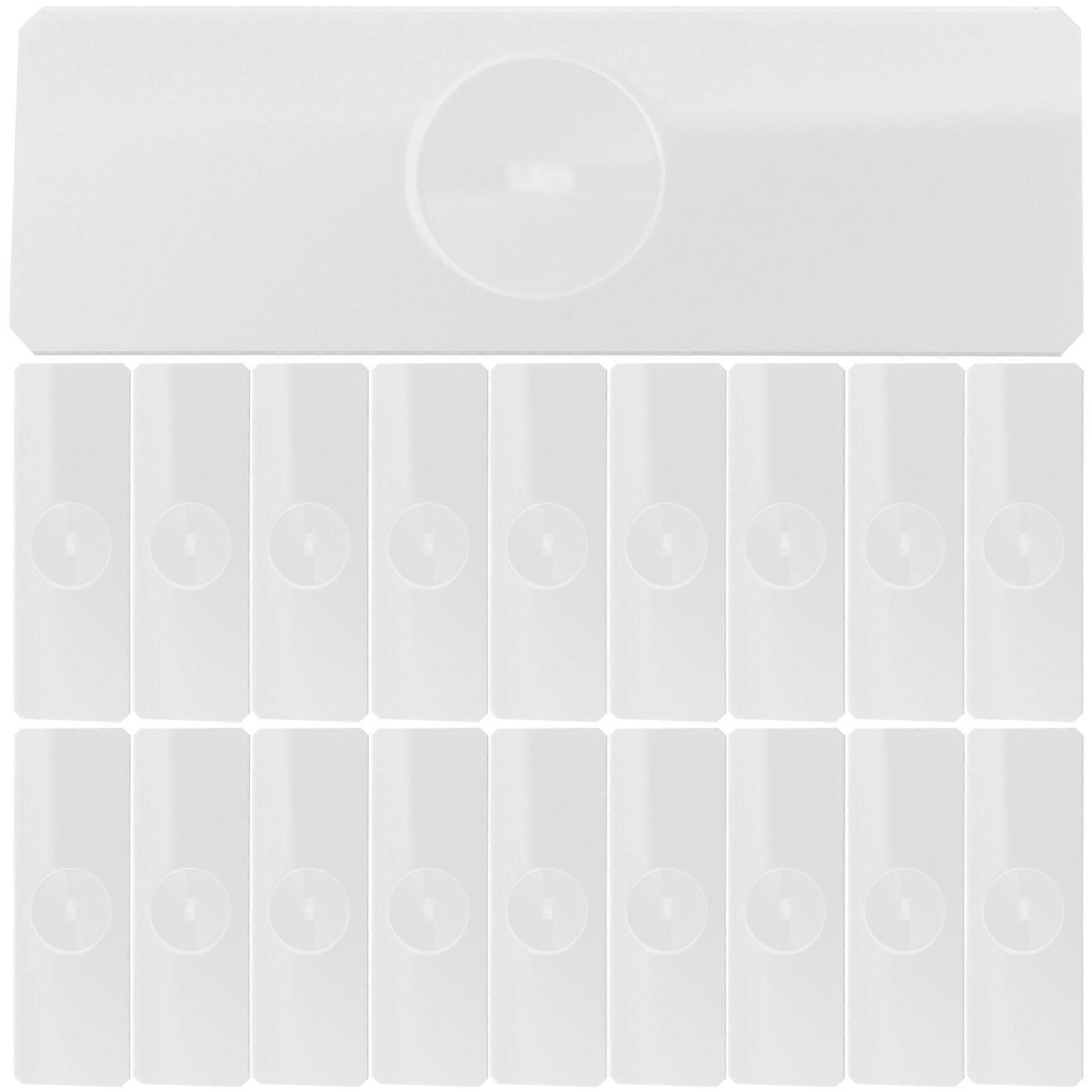 50 pcs Microscope Slide Glass Slides Laboratory Glass Microscope Slide for Aquatic Specimens (Single Concave)