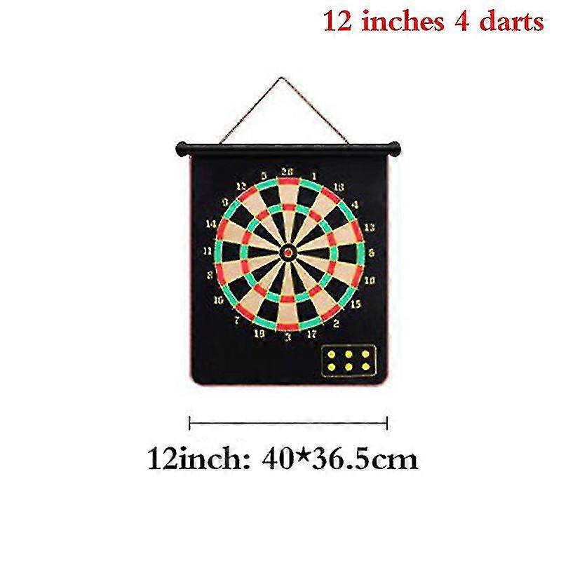 Dupla face Magnet Dart Set 17 polegadas Segurança Flocking Lazer Jogo Dart Board V