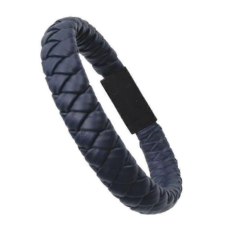 Portable Faux Leather Woven Mini Type-C Micro USB Charging Bracelet Data Cable JIKAIX