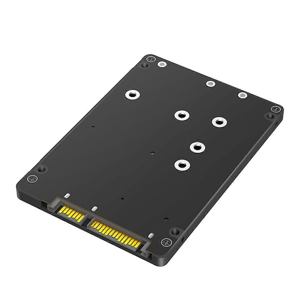 2 in 1 Combine M.2 NGFF Key B & MSATA SSD to 2.5 SATA3 Adapter with Plastic Enclosure SSD Case Box
