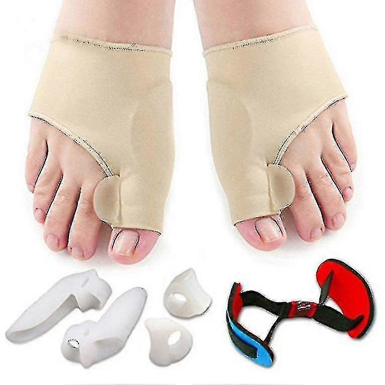 7 Pieces Soft Bunion Protector Toe Straightener Toe Split Toe...