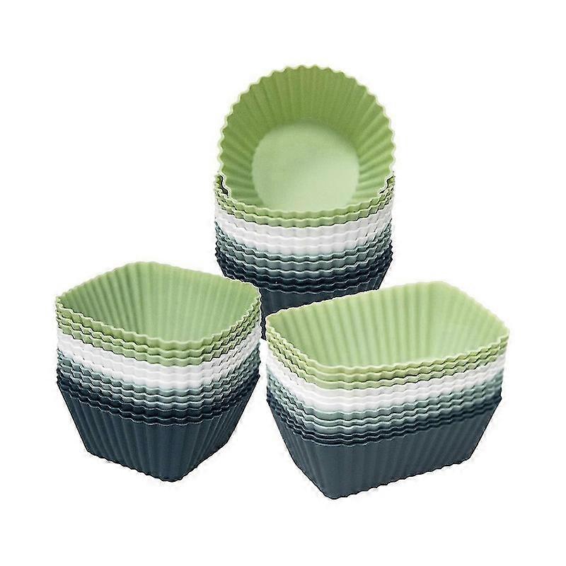 Căptușeli reutilizabile pentru brioșe 36 buc Silicon Lunch Box Separatoare, Non-aderente Silicon Muffin Cu