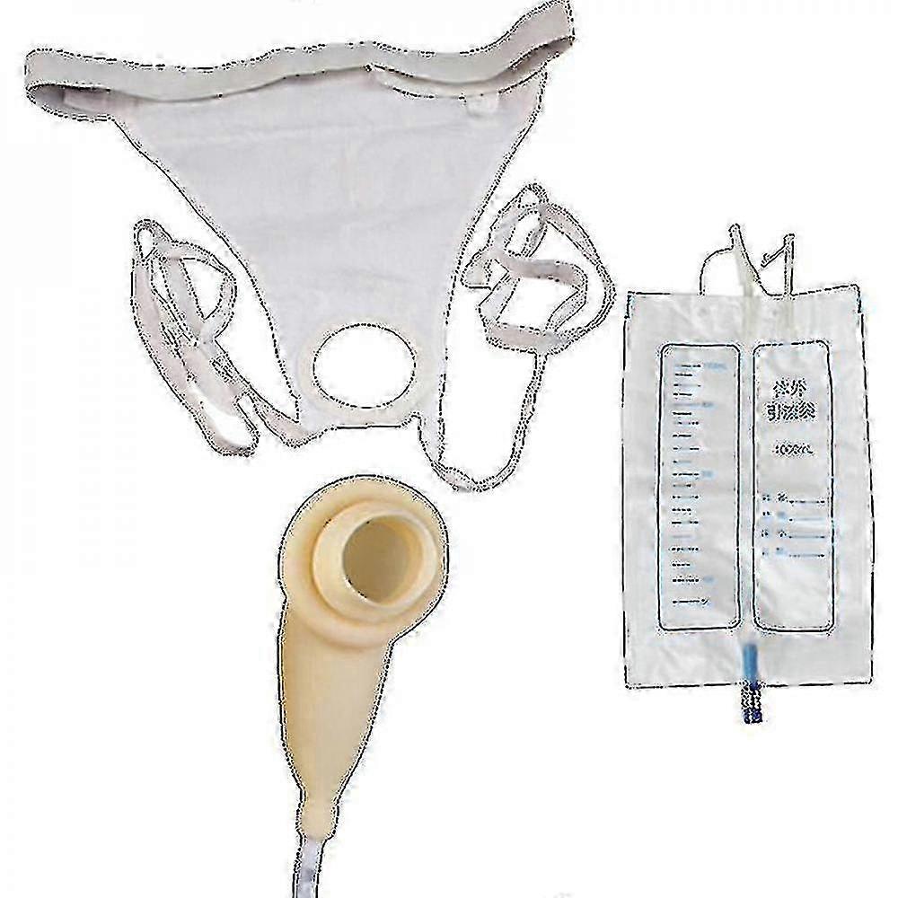 Men's Urine Bag Set Incontinence S 1000ml NNM