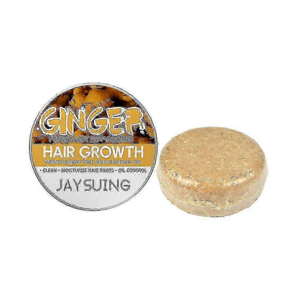 Jaysuing Ingwerseife Haarwuchsöl Kontrolle Shampoo Seife Kaltprozess