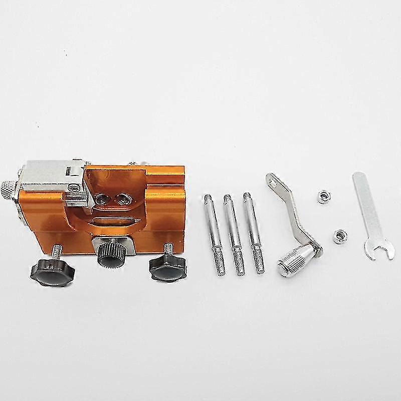 Chainsaw Chain Sharpener, Portable Manual Chainsaw Sharpener With Crank, Suitable For All Kinds Of Saws (With Three Sharpening Heads)