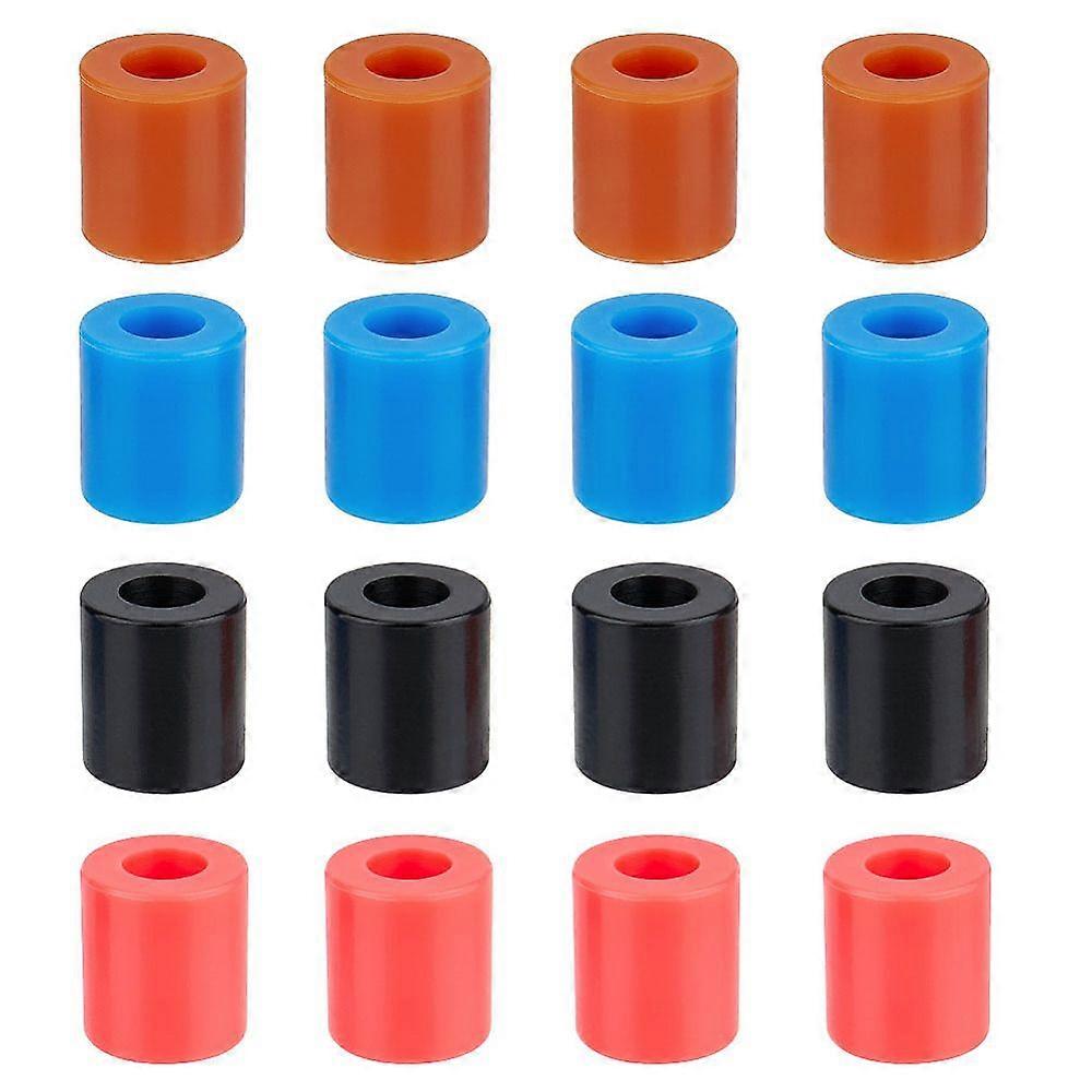 16Pcs 4 Colors Silicone Shock Absorber Damping Standoff Printer Accessories Column Mixed Color 18x16mm Hole: 4mm 4pcs/color