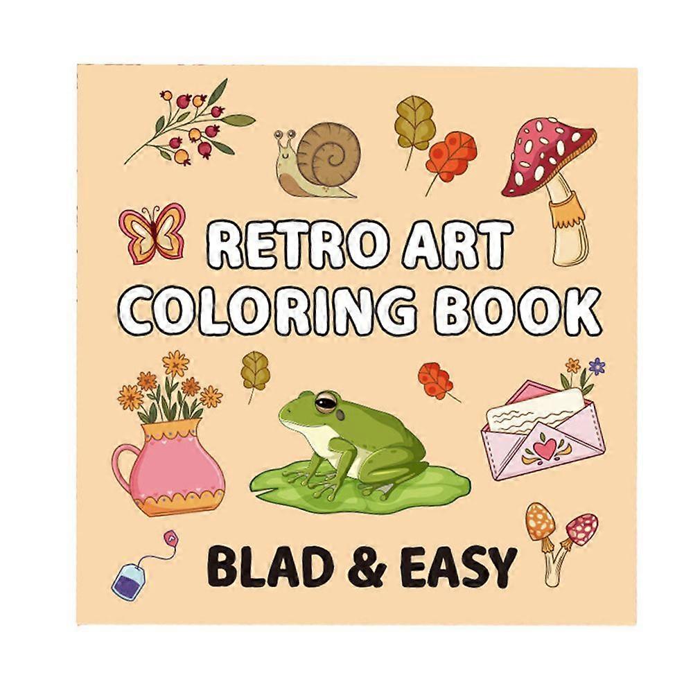 Adults Teens Coloring Book Single-Sided Pages Weird Design High-Resolution Printing Stress Relief Relaxation Drawing Book