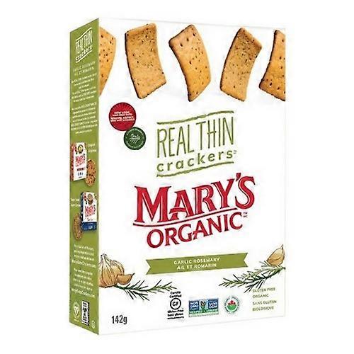 Mary'S オーガニックガーリックローズマリーリアルシンクラッカー、142グラム(ケース6)