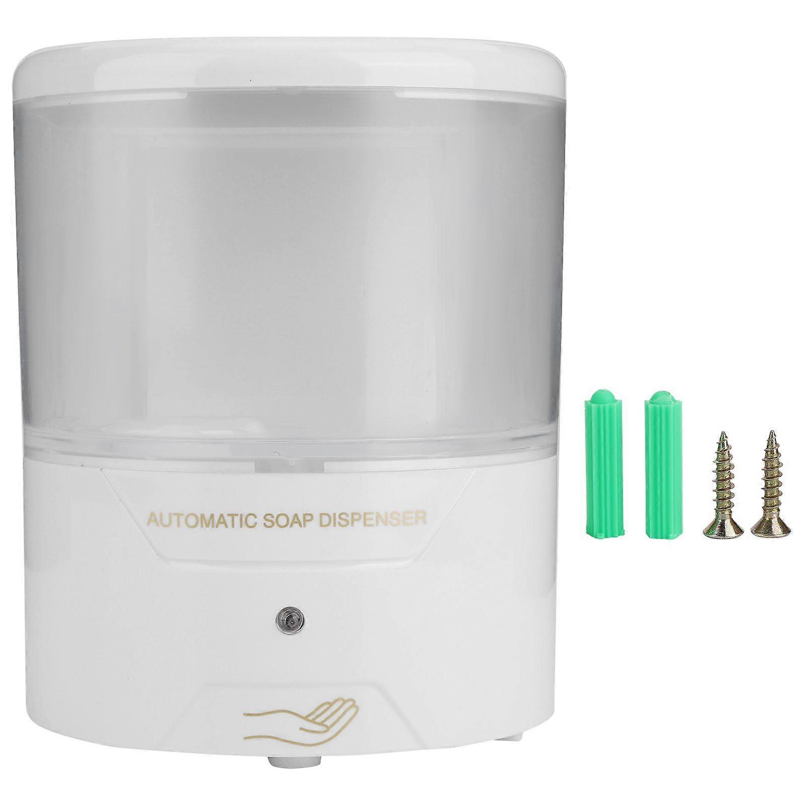 600ml Wall-Mounted Automatic Touchless Soap Liquid Dispenser for Home Restaurant School