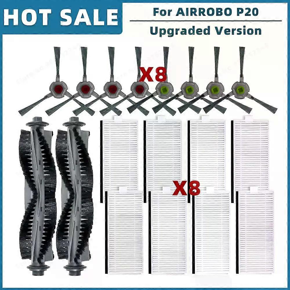 Applies to For AIRROBO P20 Robot Vacuum Cleaner Replacement Spare Parts Accessories Main Side Brush Hepa Filter