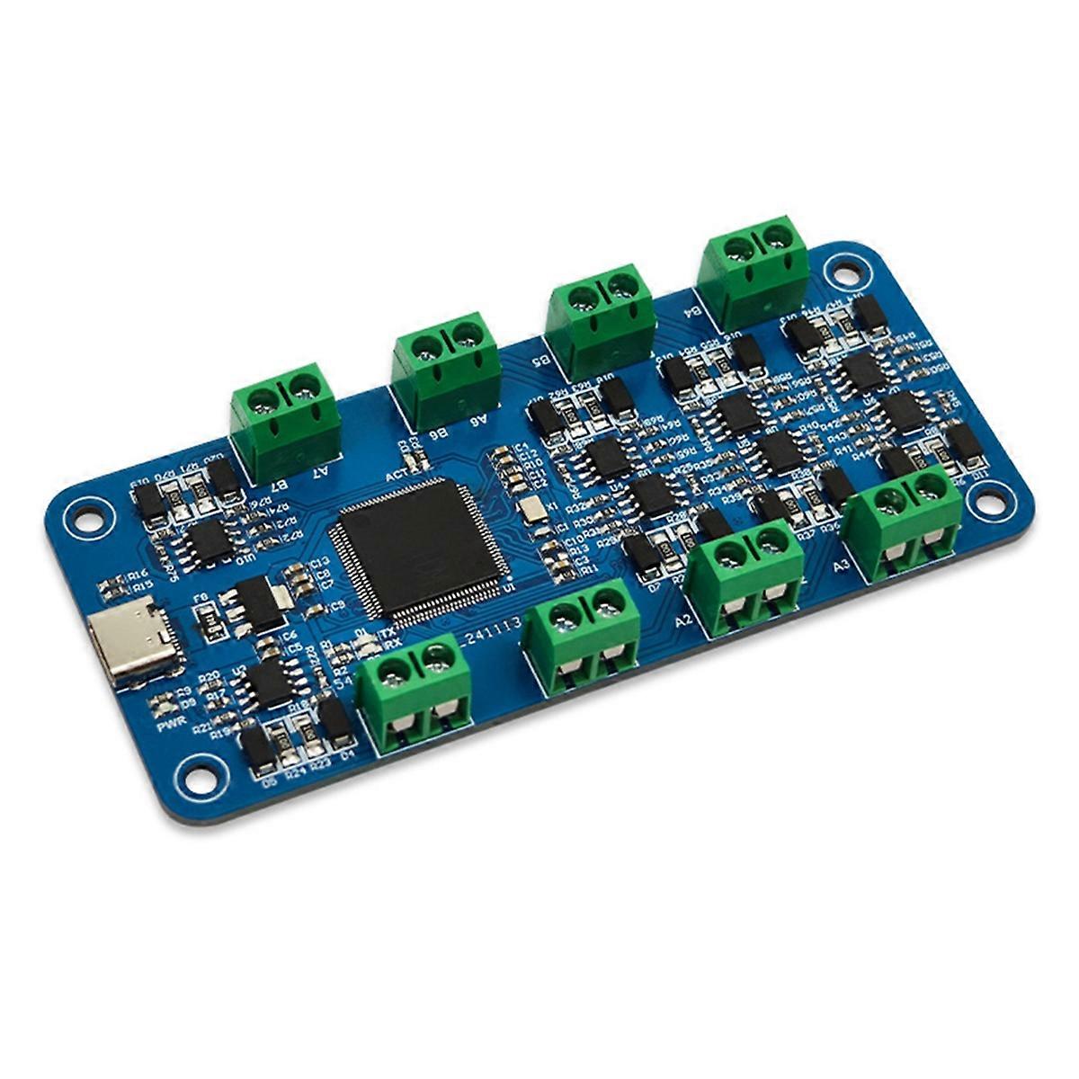 Modulo di comunicazione da USB a RS485 a 8 vie CH348L Trasmissione del segnale half-duplex con spia luminosa per scanner e stampante