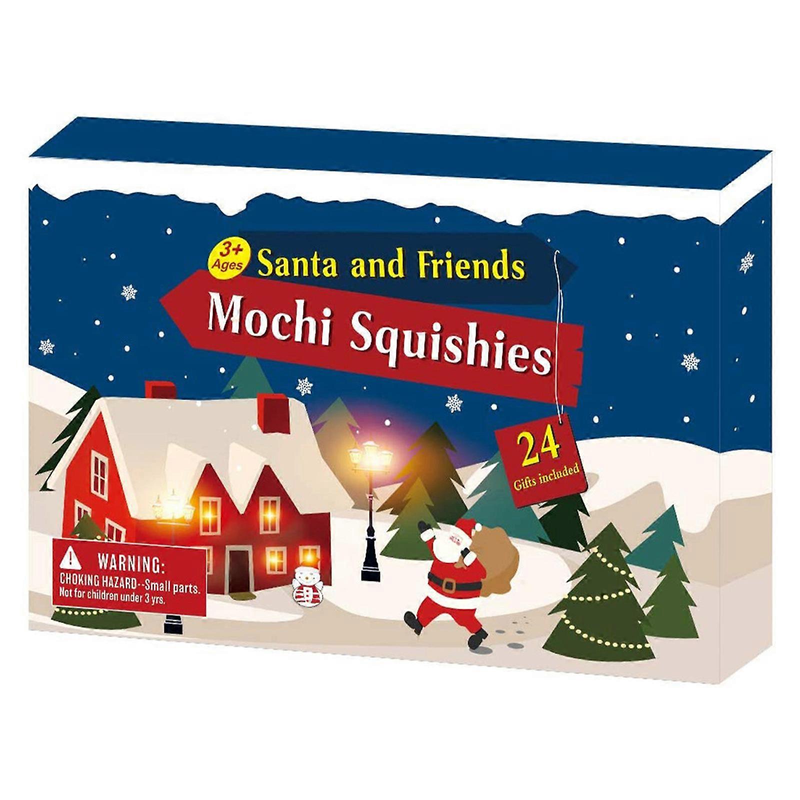 Advent Calendar Christmas Slime 24Pcs Different Countdown Calendar Toy