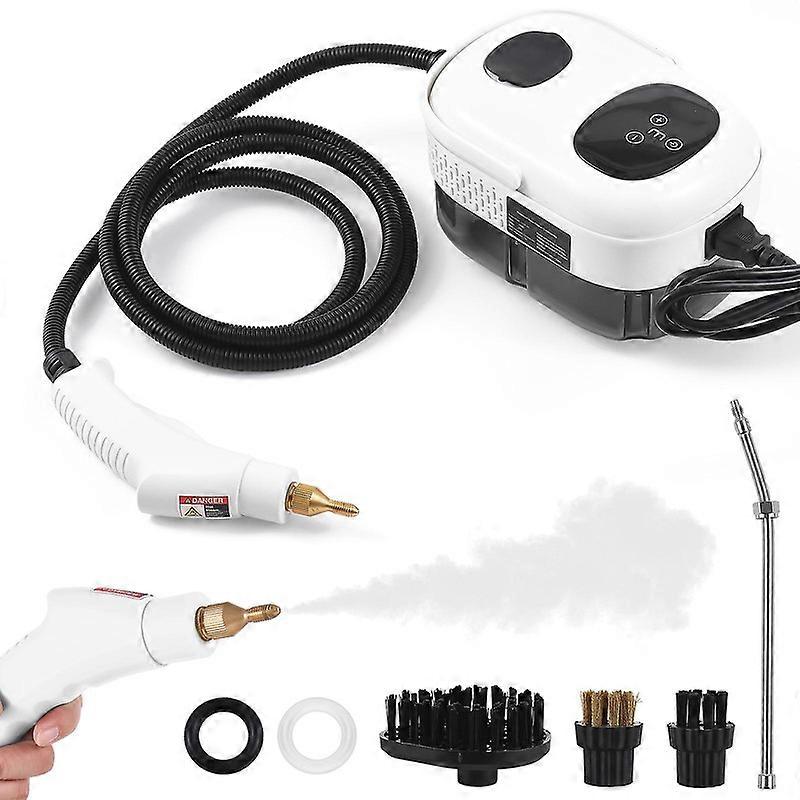 2500W High Pressure Steam Cleaner High Temperature Pressurized Steam Cleaning Machine 1100ml 3 Bar Portable Handheld Steam Cleaners with 3 Brush Heads