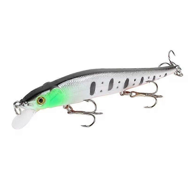1pc 4.53inch/0.49oz Simulation Plastic Lure With 3 Trabecular Hooks For River Lake And Sea Fishing Artificial For Carp And Pike Fish