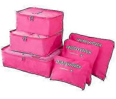 旅行オーガナイザーパッキングバッグ、6個旅行パッキングキューブ服用旅行荷物オーガナイザーストレージバッグ