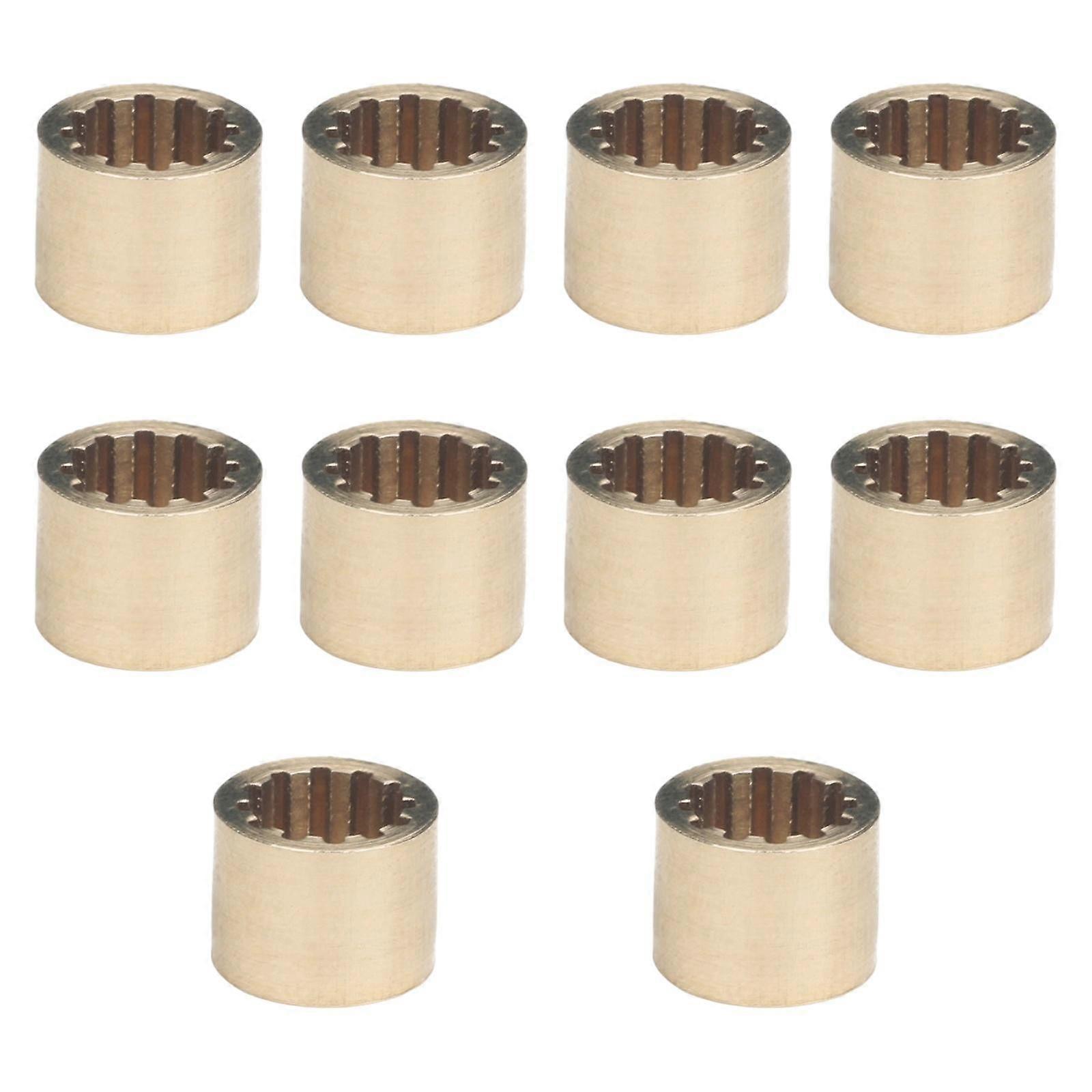 10Pcs Billiard Cue Ferrules Accessories Easy to Apply Copper Replacement