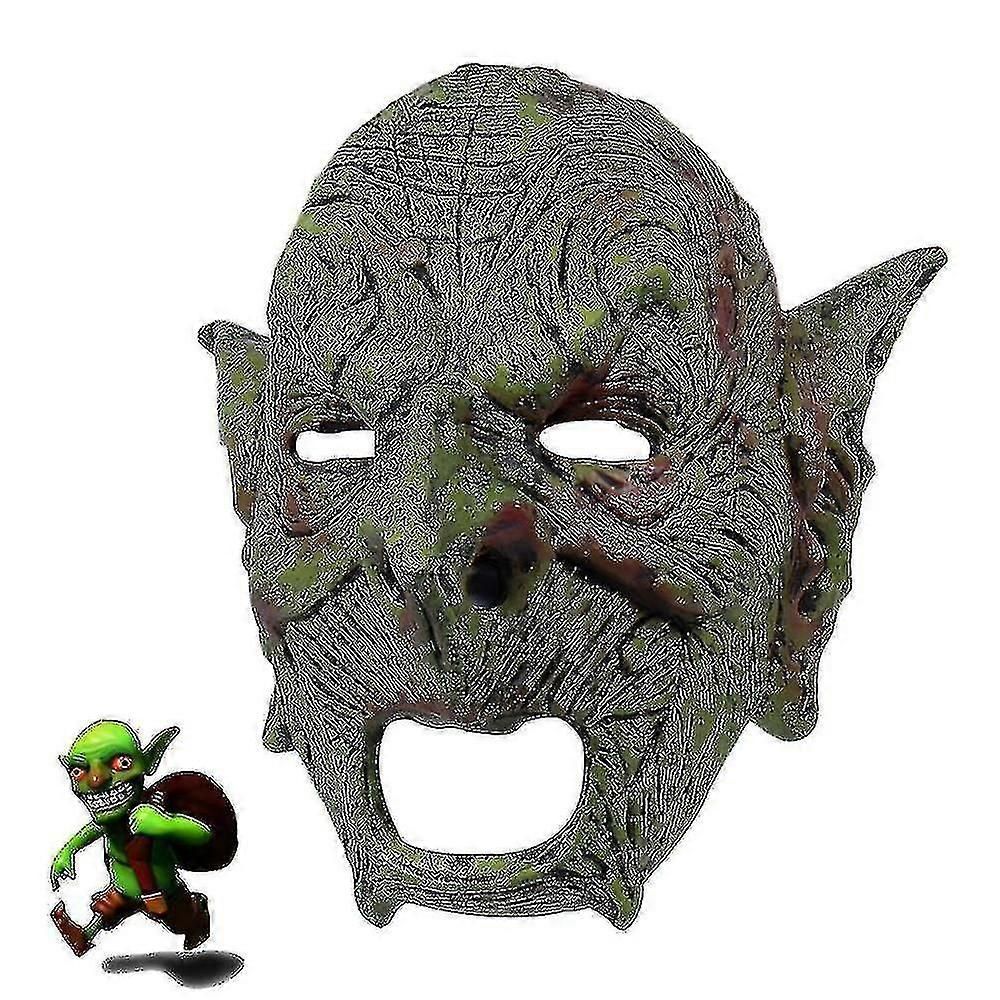 Goblin Mask Evil Orc Masks Greepy Gnome Face Masques Latex Mascarillas Goblinoid Mascaras Costume Carnival Prop_c_x