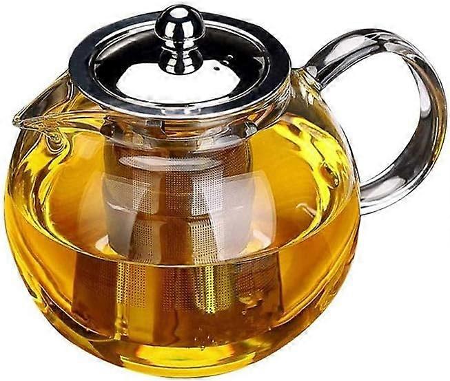 Glass Teapot with Removable Infuser,  Safe Kettle, Blooming and Loose Leaf Tea Maker Set