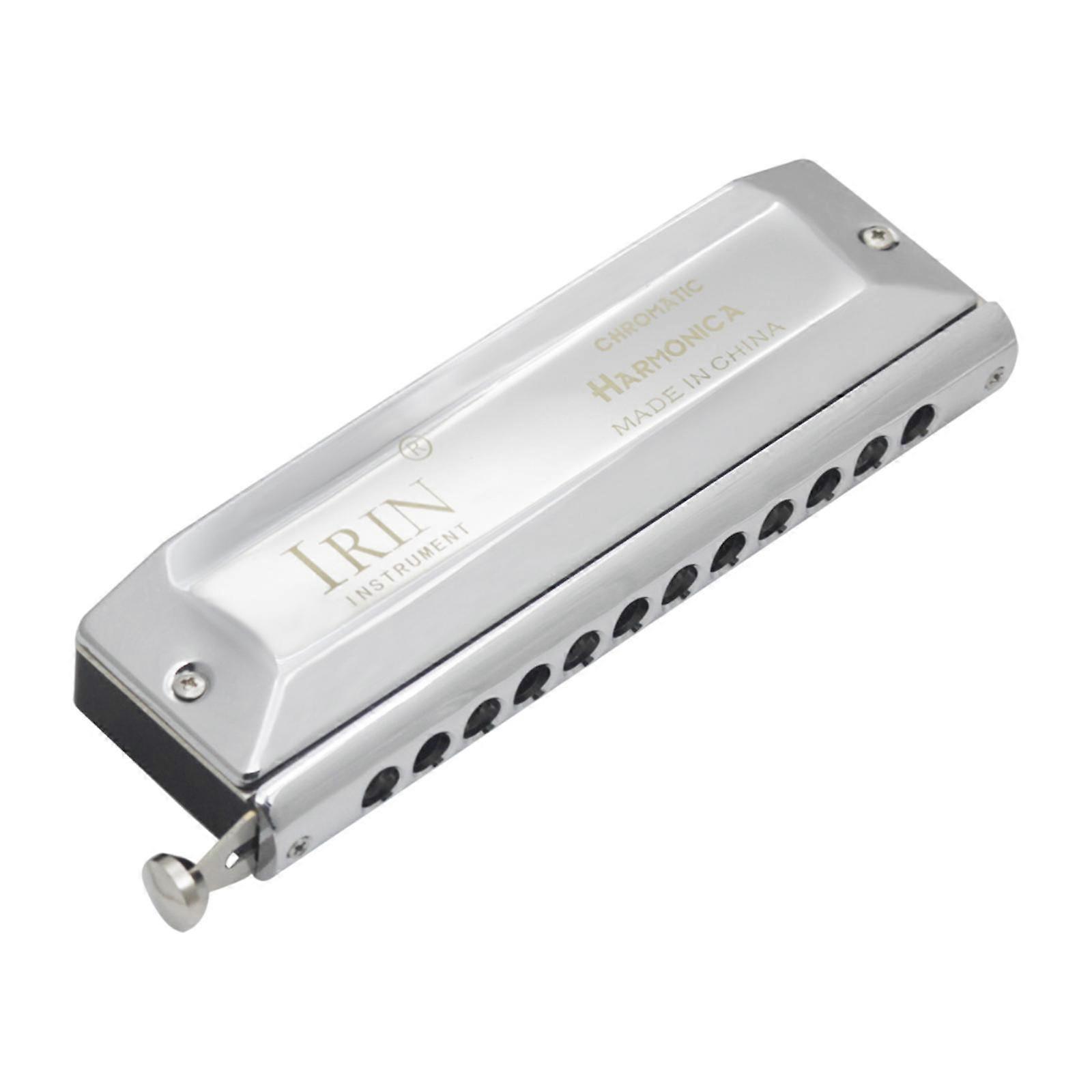 Chromatic Harmonica Chromatic Mouth Organ Harmonica Heavy Duty 12 Hole 48 Tones