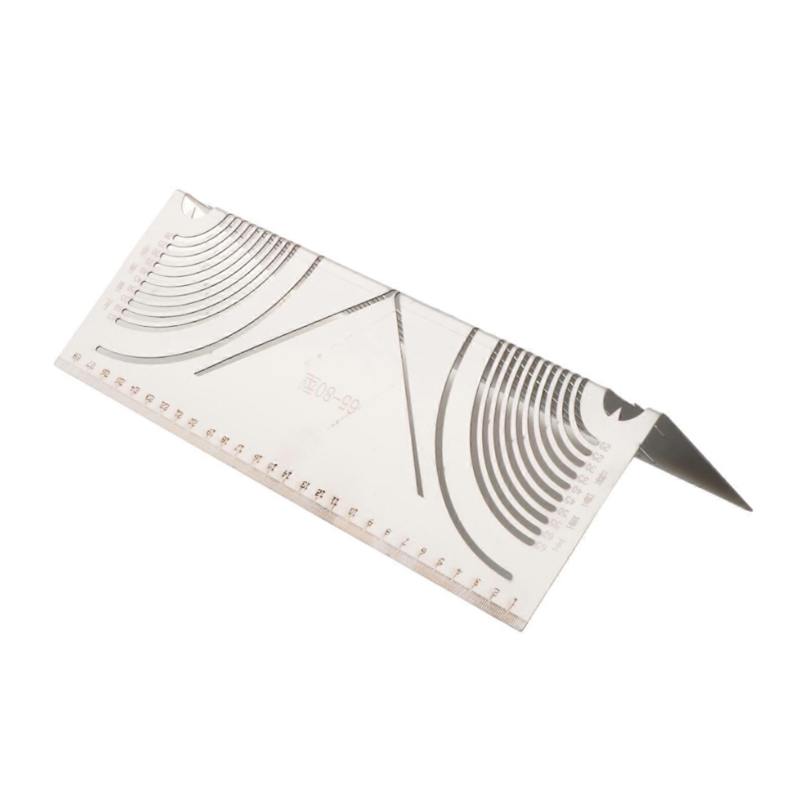 Angle ARC Marking Tool,Scriber Marking Line Ruler,Portable Measuring Tool for