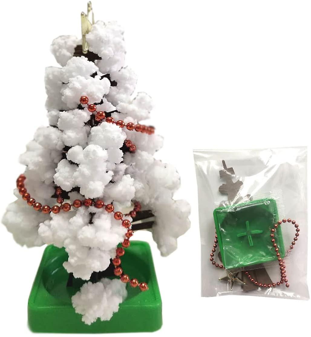 Mini Christmas Tree Magic Growing Paper Tree DIY Crystal Growing Kit (1pc white trees)