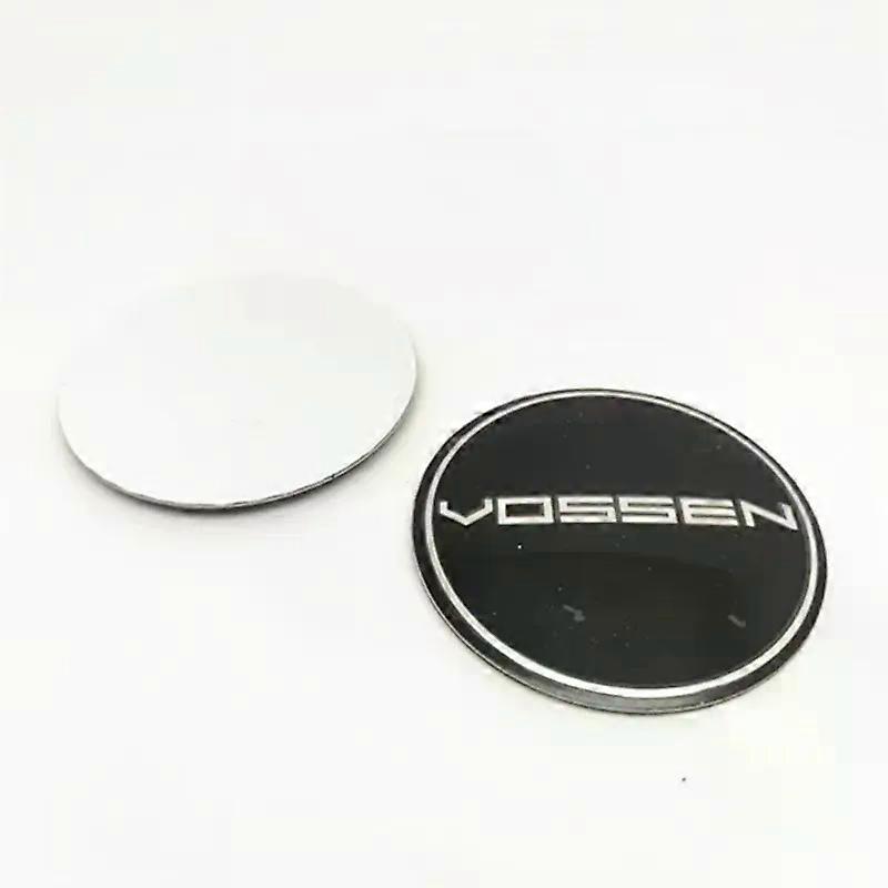 4pcs 60mmオズヴォッセンホイールセンターキャップエンブレムステッカーカーステアリングホイールステッカーデカールハブカバーバッジ