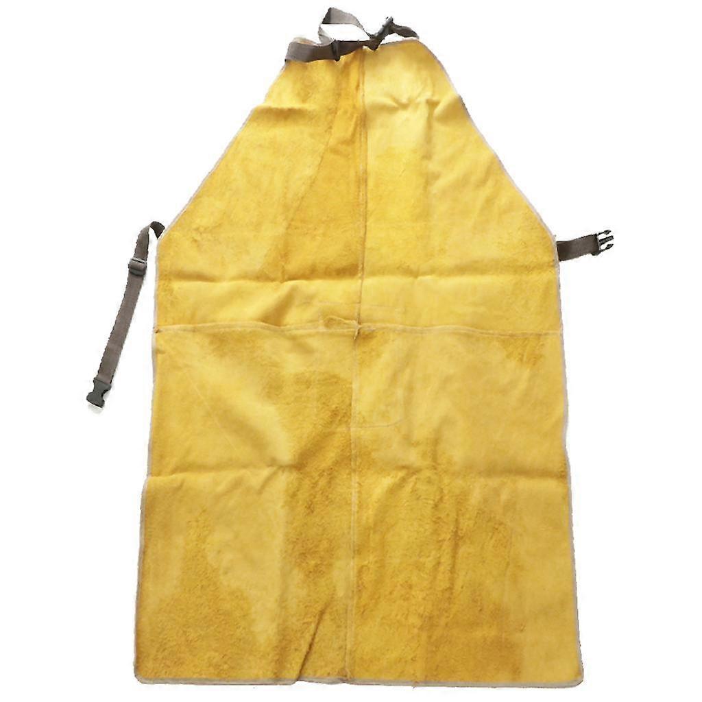 Cowhide Apron Welding Working Leather Chest Apron Size