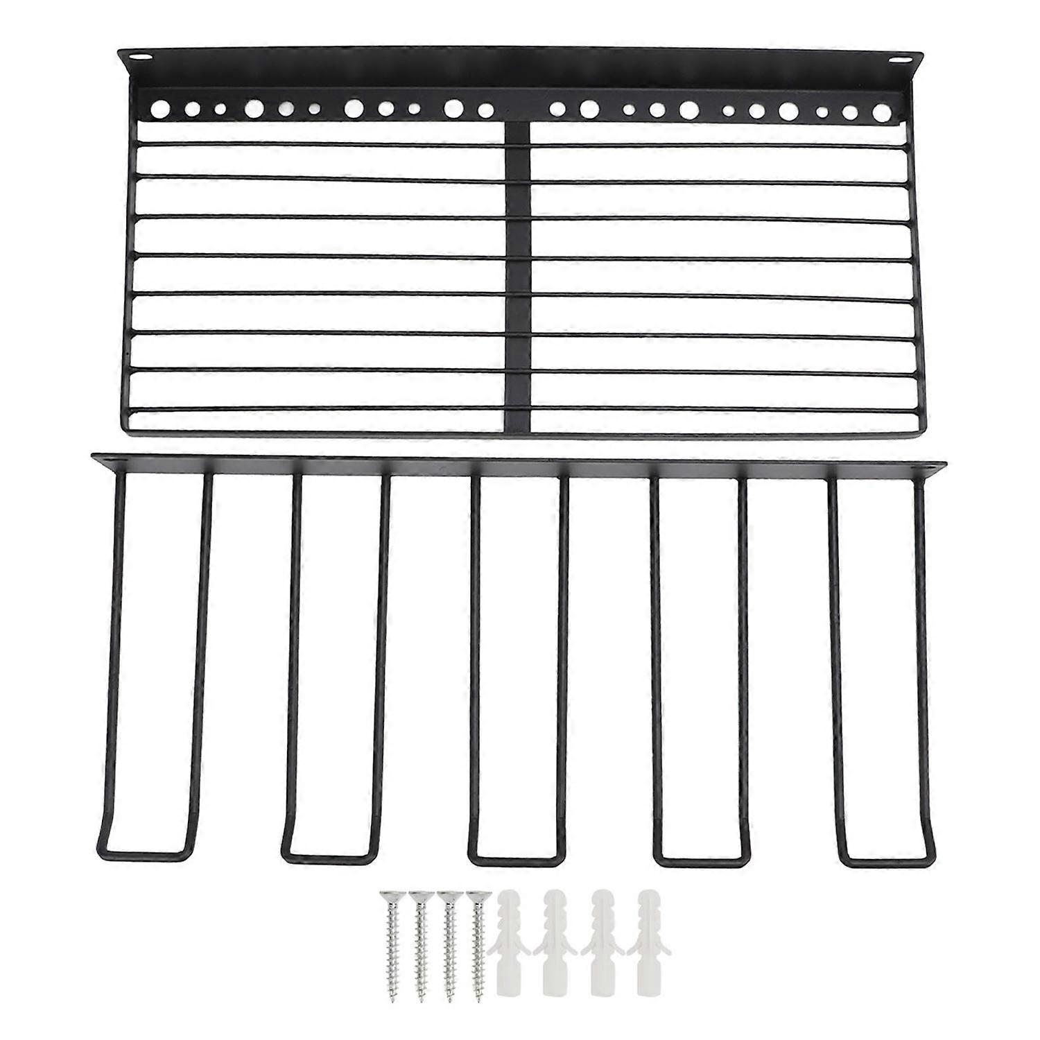 2 Layer Power Tool Organizer Wall Mount Drill Holder Large Capacity Heavy Duty Garage Tool Organizer