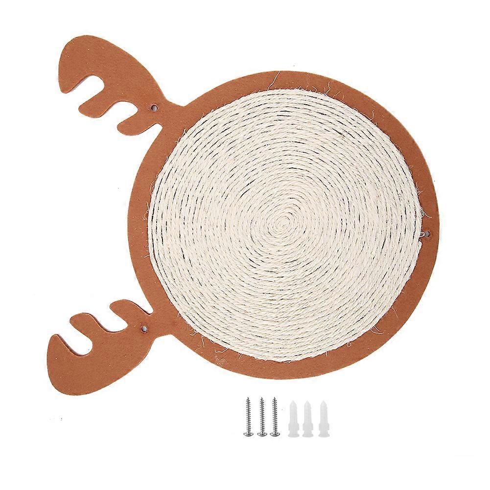 Sisal Rope Antlers Design Cat Scratching Pad Mat