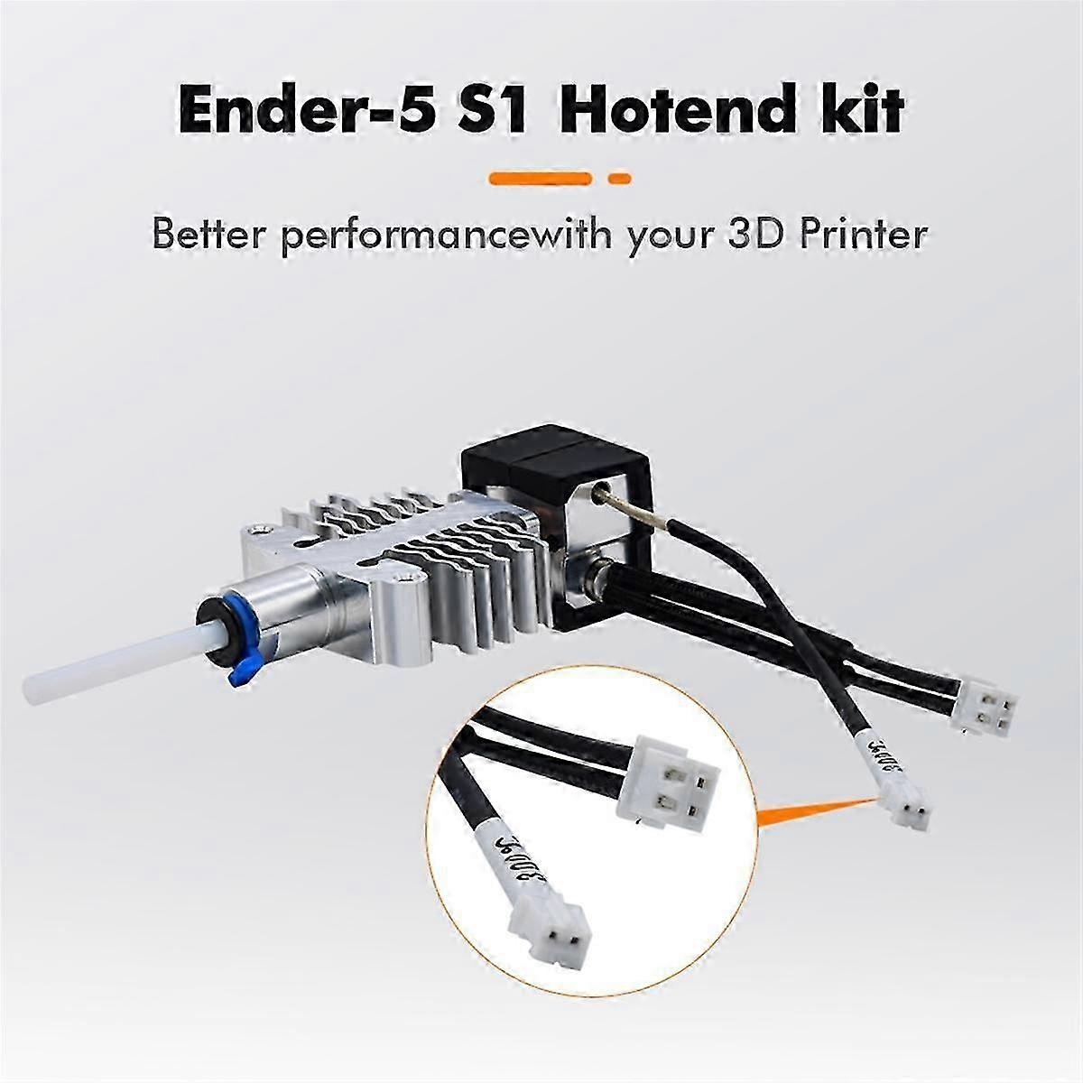 NEW -5 S1 Hotend Kit Titanium Copper Throat Heater Block Silicone Cover Compatible with-5 S1 3D Prin