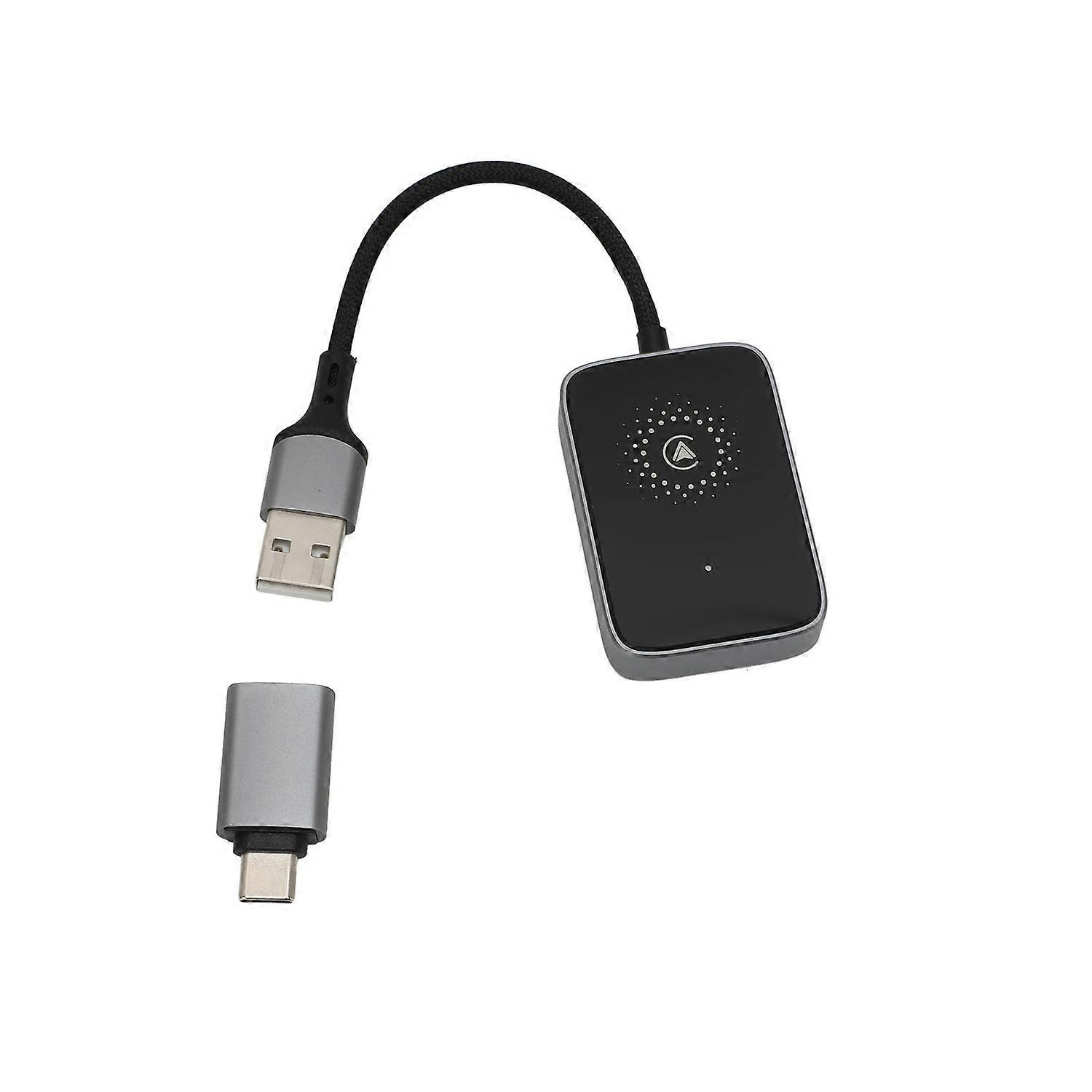 for CarPlay Wireless Adapter Convert Wired To Wireless 10 Meters Range Plug and Play 5.0GHz Fast Tra