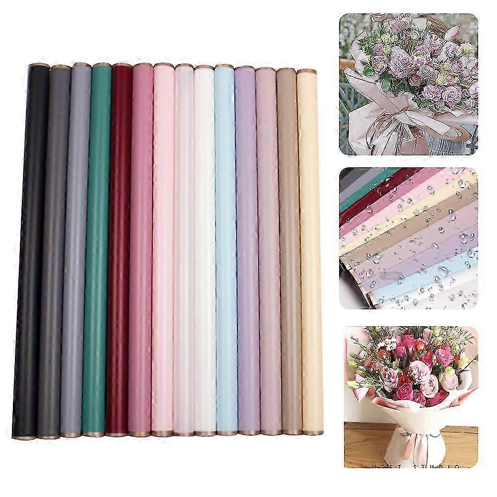 20 Sheets Waterproof Floral Wrapping Paper Sheets Fresh Flowers Bouquet Gift Packaging Wrapping Paper Sheets