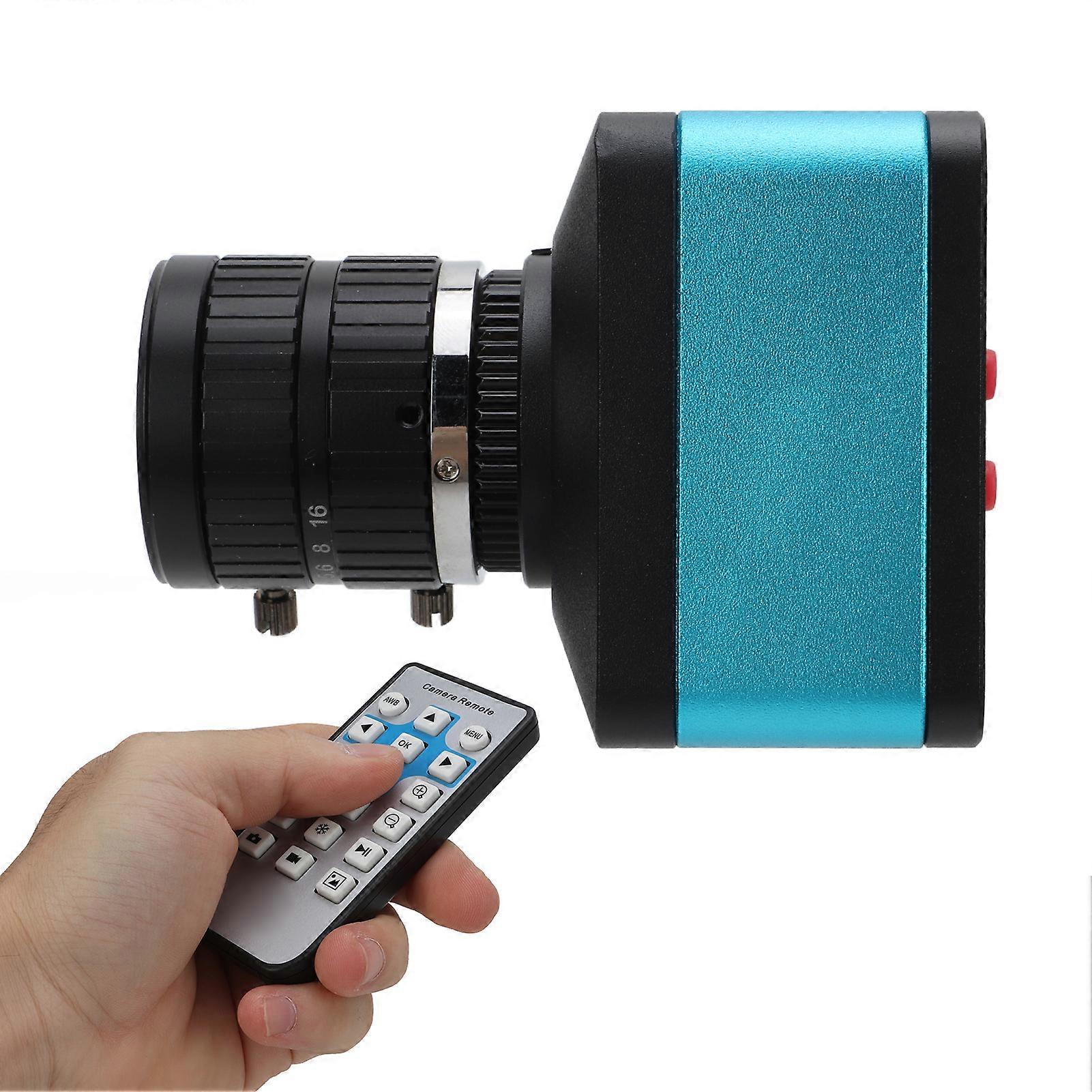 4K 12MP Industrial Video Microscope Camera 7X Zoom C Mount