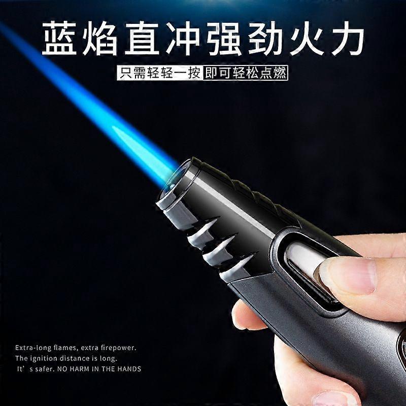 Jobon A03 Creative Windproof Torch Lighter Metal Gas Visible Transparent Gas Bin Gift Box Smoking Set Wholesale