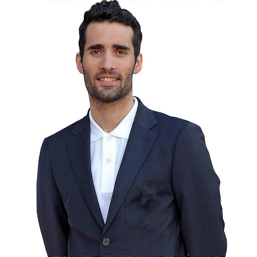 Martin Fourcade (Schwarzer Anzug) Halbkörper Buddy Ausschnitt