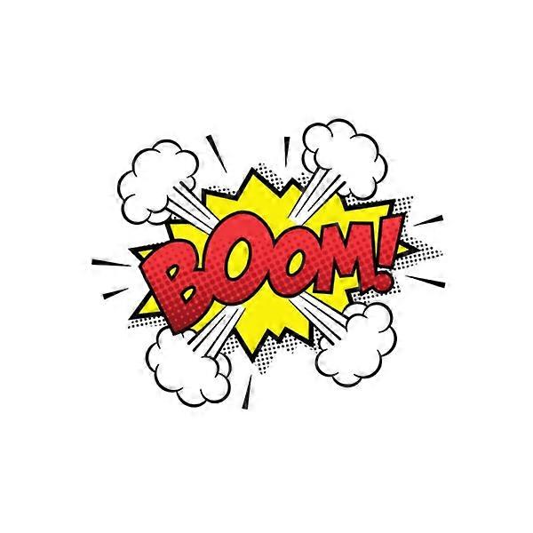 Iron-on patch BOOM