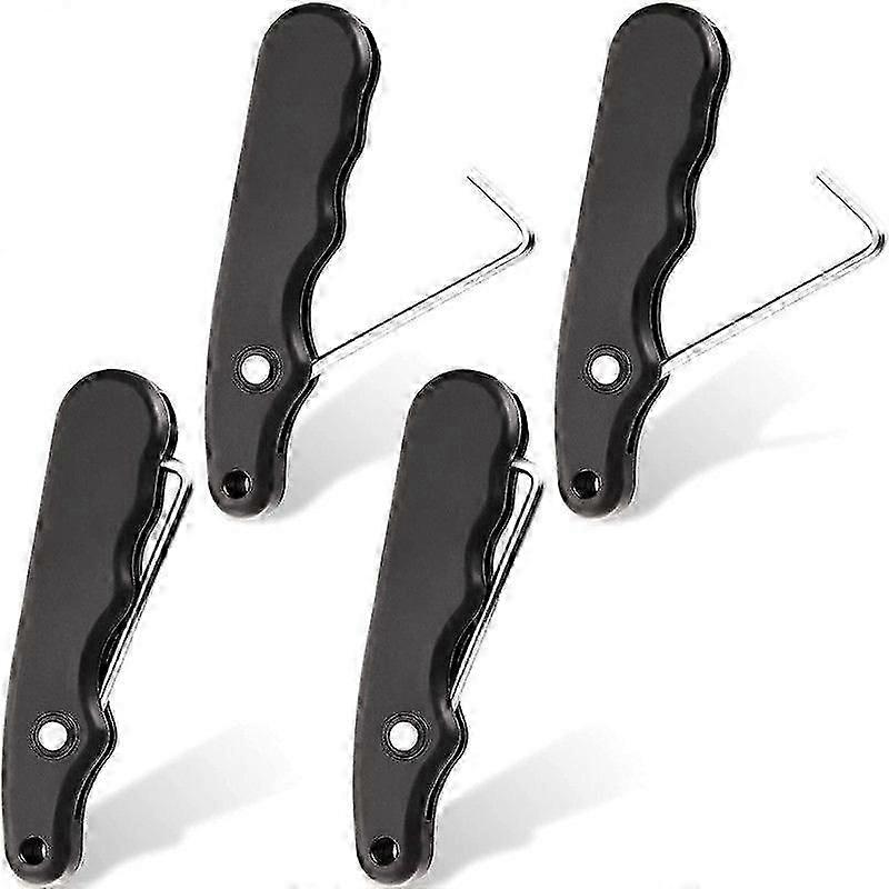 4Pcs Folding Shoe Lace Puller,Portable Lace Tightener Tool,Skate Lace Tightener for Hockey Ice Skates Figure Skates Boot