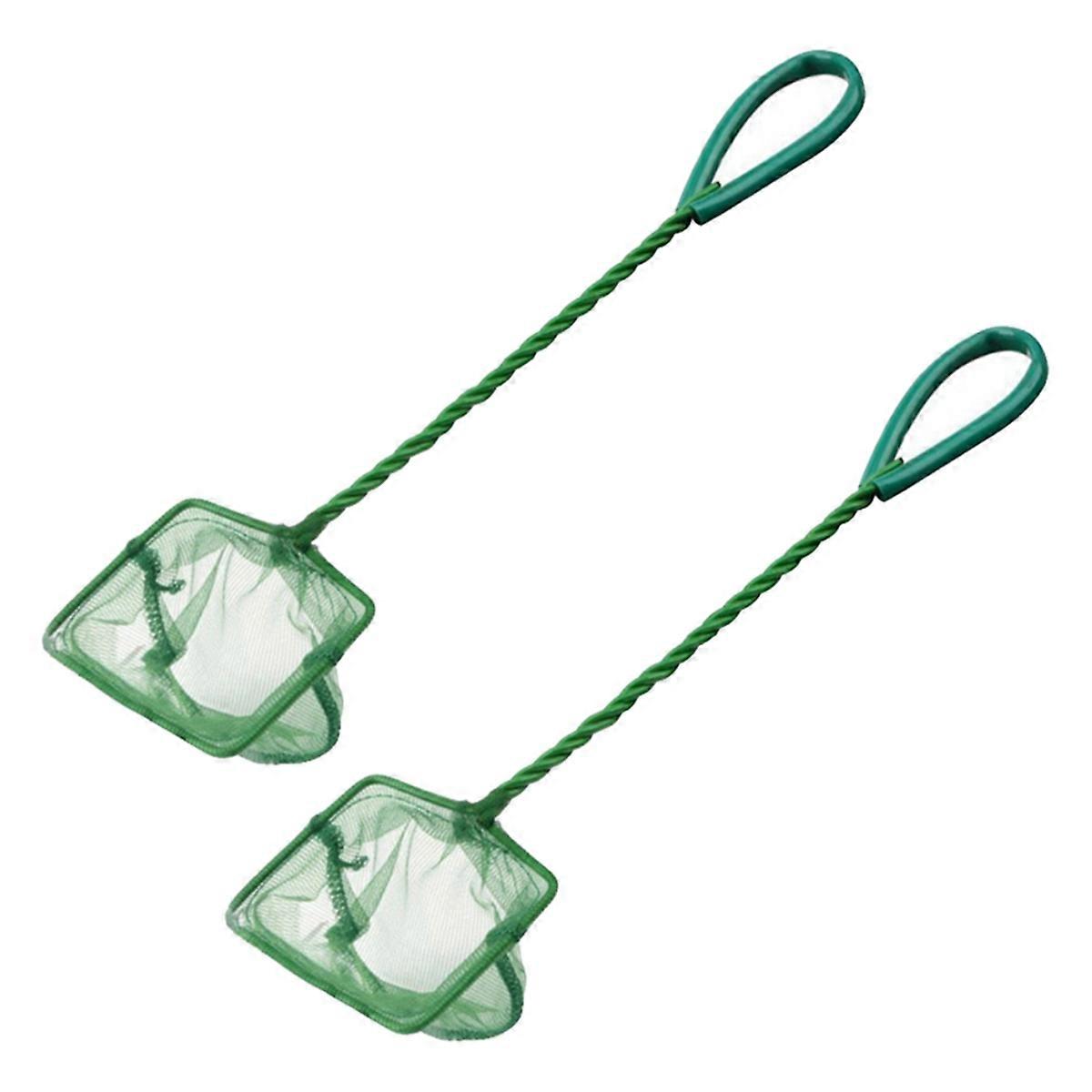 Portable Long Handled Fishing Net Square Aquarium Accessories