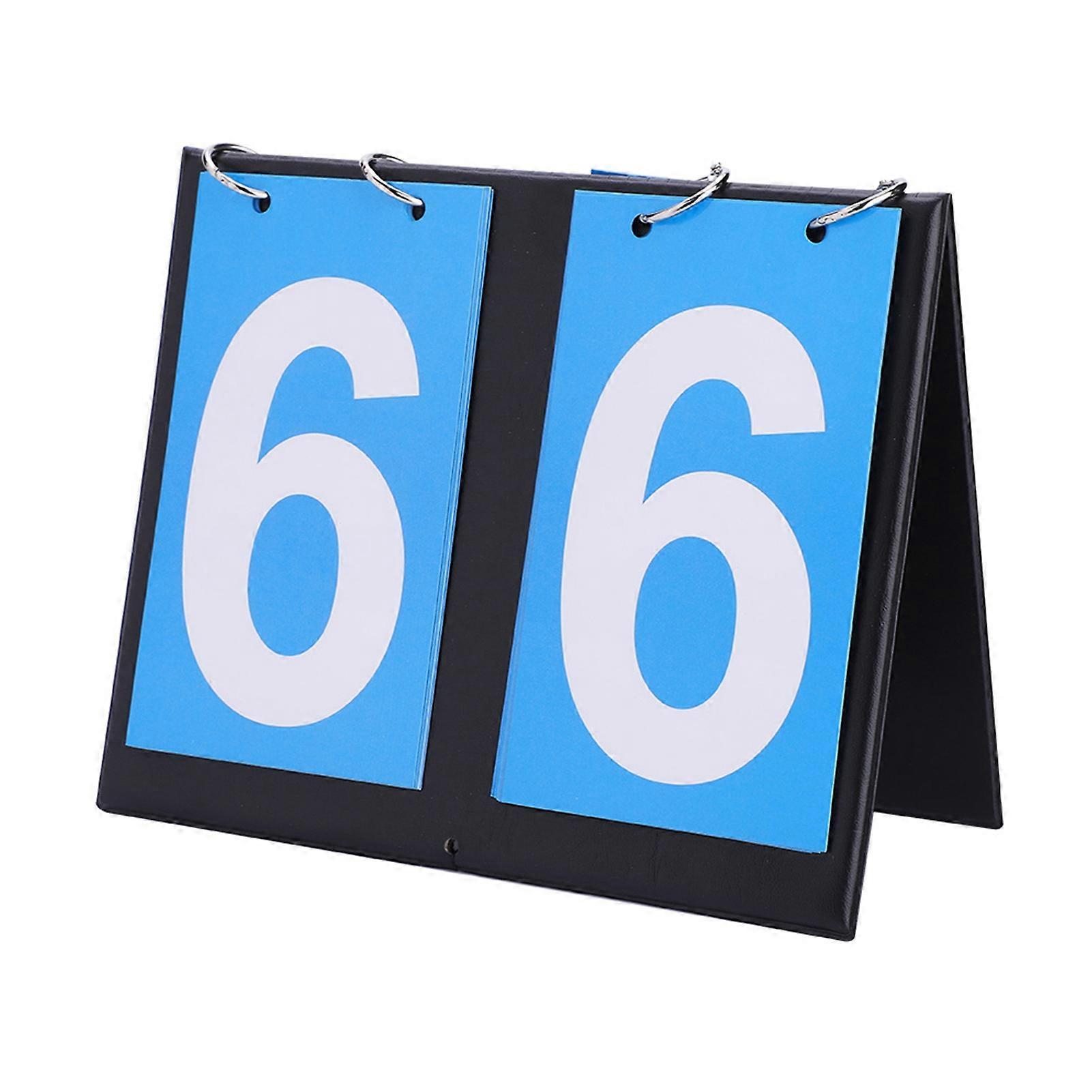 Tableau d'affichage portable à 2 chiffres pour le tennis de table et le basket-ball (bleu)