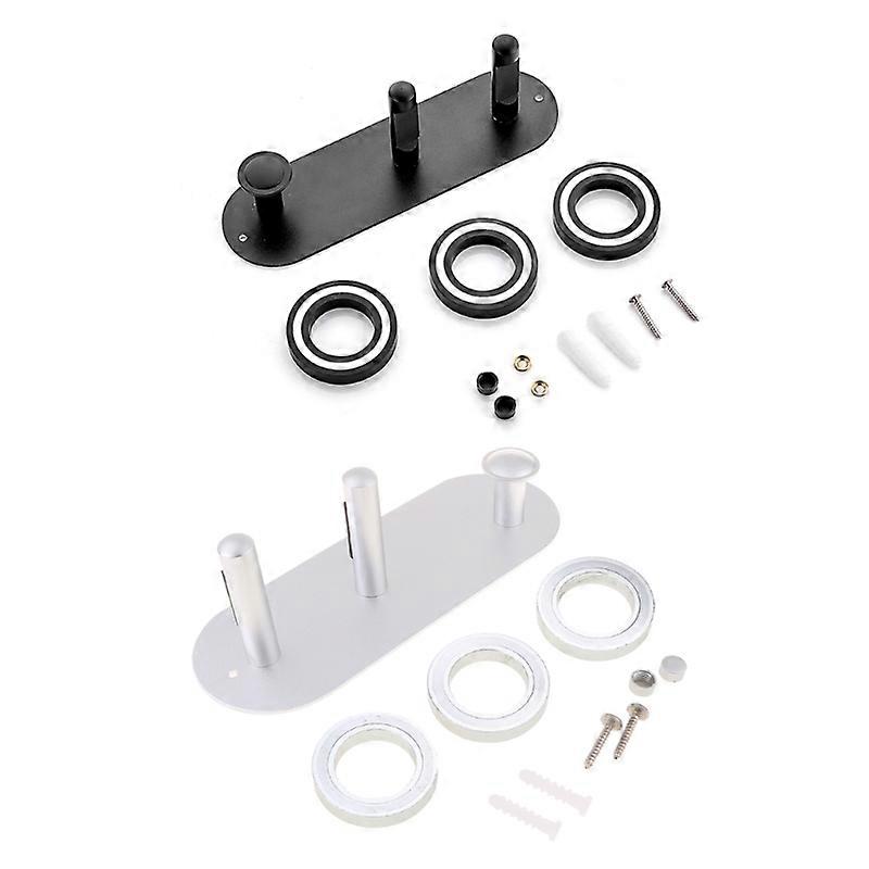 Wall Mount Holder Hairdryer Storgae Rack Bathroom Shelf For Hair Dryer Black