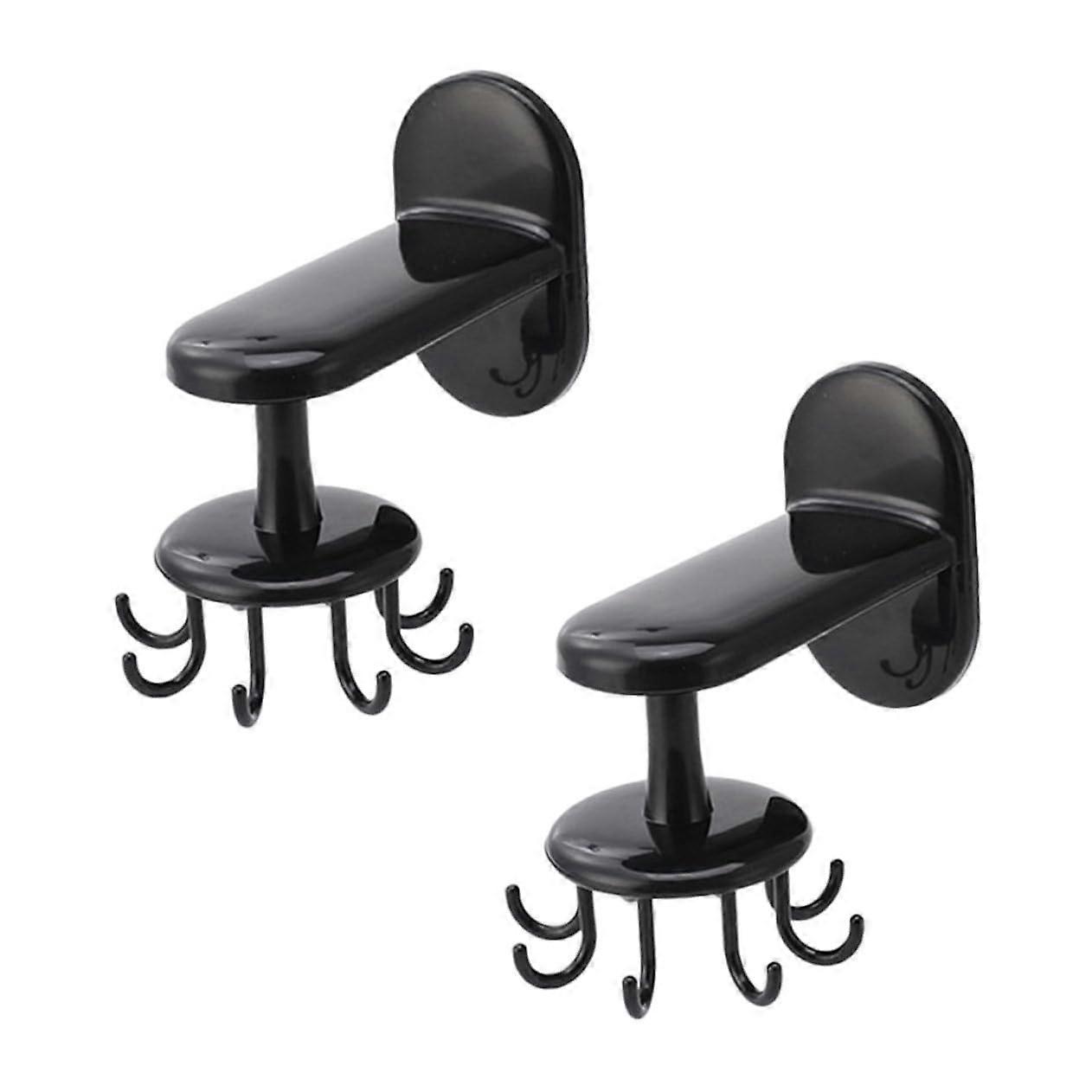 Black Hooks for Kitchen Storage and Kitchenware Support