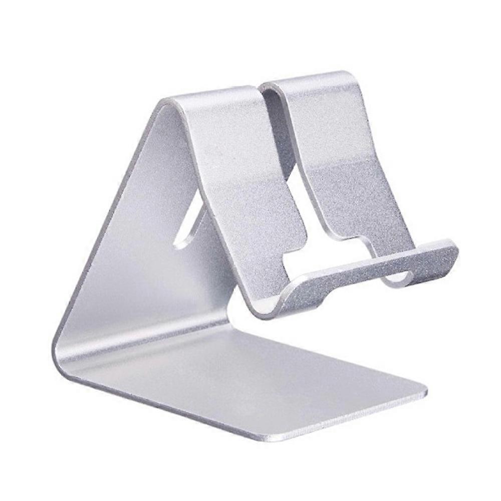 Einfache Aluminiumlegierung Handy Tablet Desktop Ständer Lazy Stand Metallständer-Silber