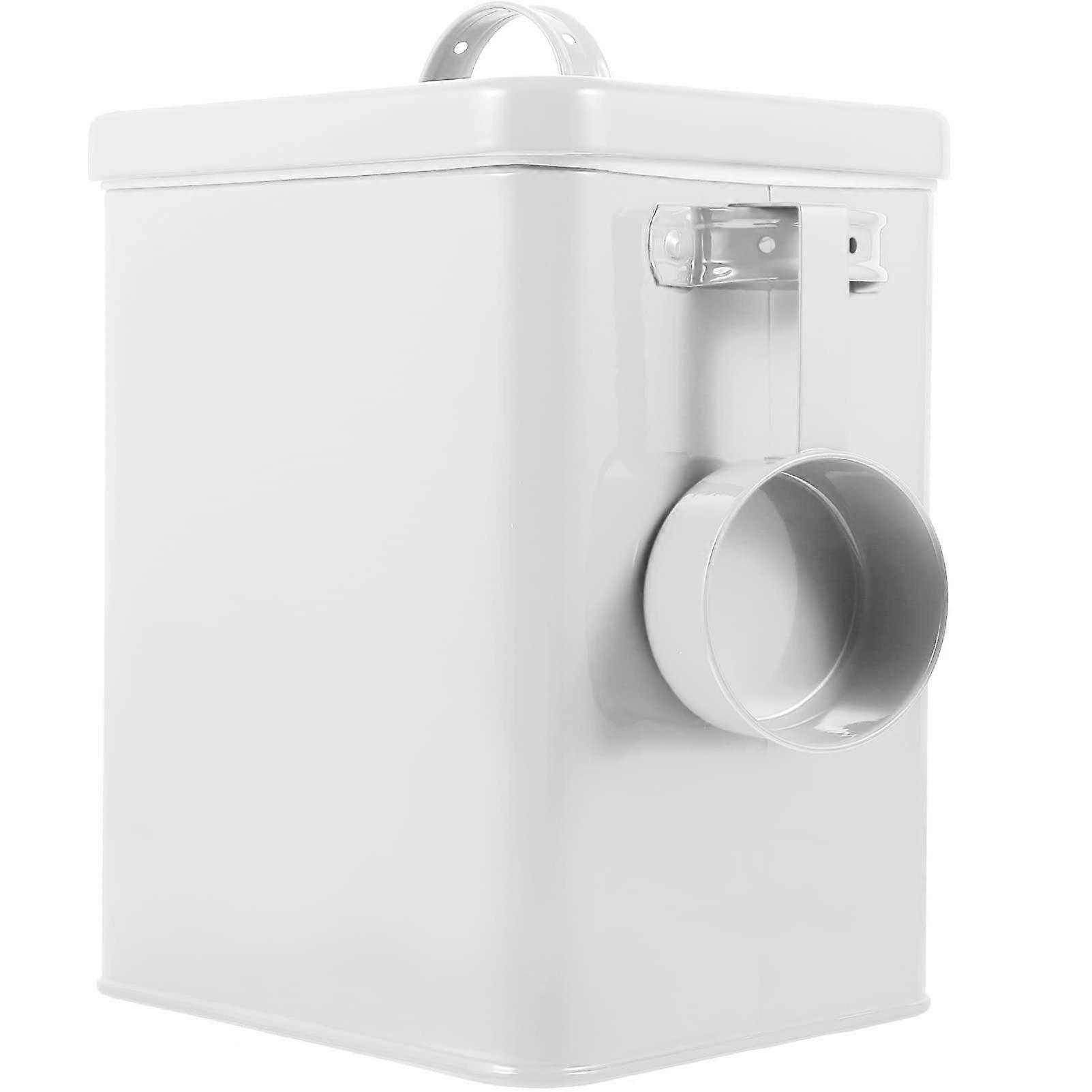 White Food Storage Container for Kitchen Storage