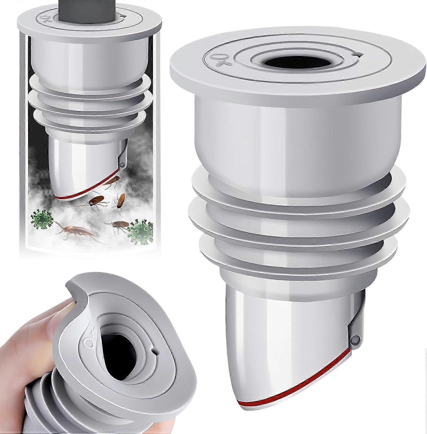 Washing Machine Drain Hose Seal, 35-40mm Silicone Drain Pipe Sealer Drainer, Hose Seal Ring Drain Plug Sewer Hose Seal Plug Deodorant for Bathroom, Wa