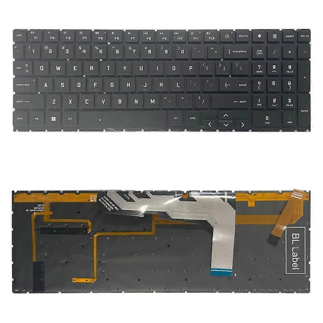US Keyboard with Colorful Backlight For HP OMEN 15 2020