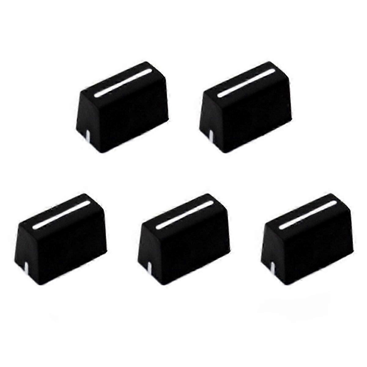 5pcs Universal Fader Knobs Fader Cap Straight Slide Potentiometer Cap compatible with DJ Controller Mixers Conso