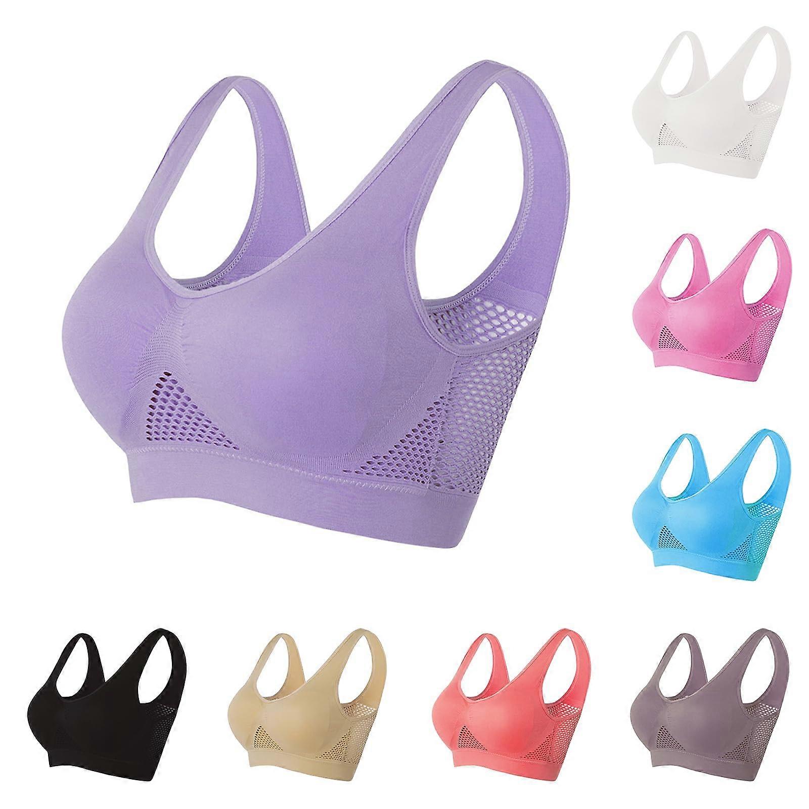 Women's Sports Bra Set - Breathable Quick-Drying Seamless Strapless Non-Slip Design, Gathered Support, Full Size, Multiple Colors