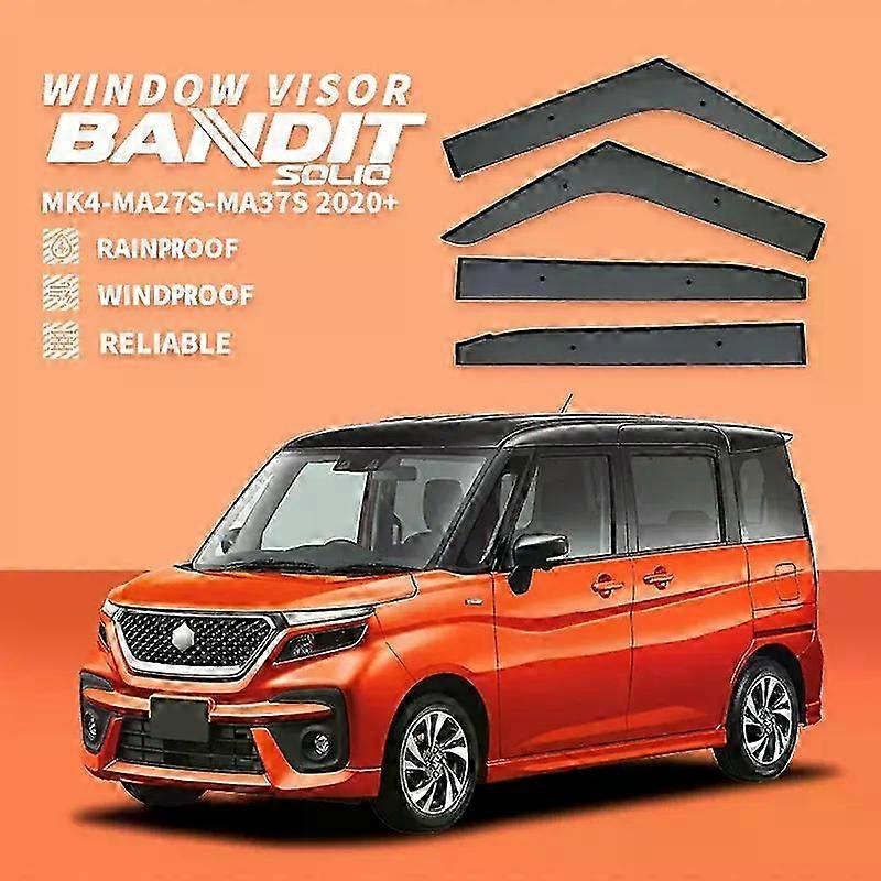 Applies To For Suzuki Solio Ma27s-ma37s 2020-2023 Window Visor Vent Shades Ventvisor Wind Deflectors Visors Rain Guard Shades Ventvisor