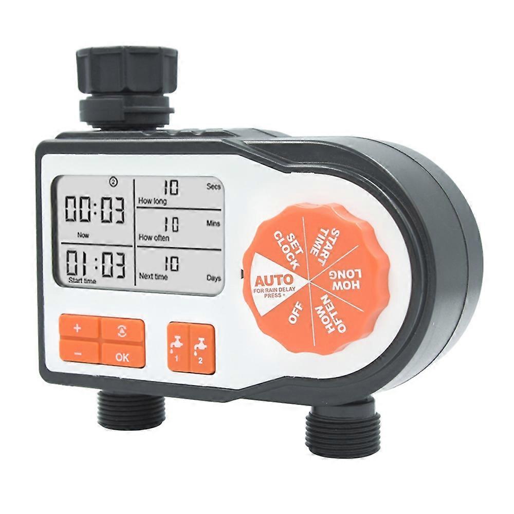 6812 Dual Channel Irrigation Timer Automatic Watering Controller,European Standard